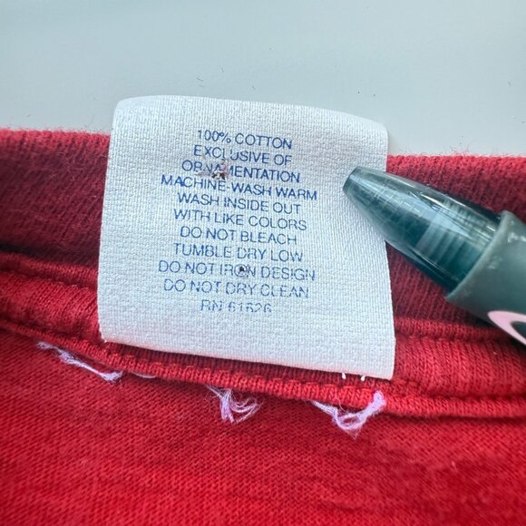 Velva Sheen Mickey Mouse Vintage Red T-Shirt Cartoon Graphic Adult Large USA - Picture 9 of 9